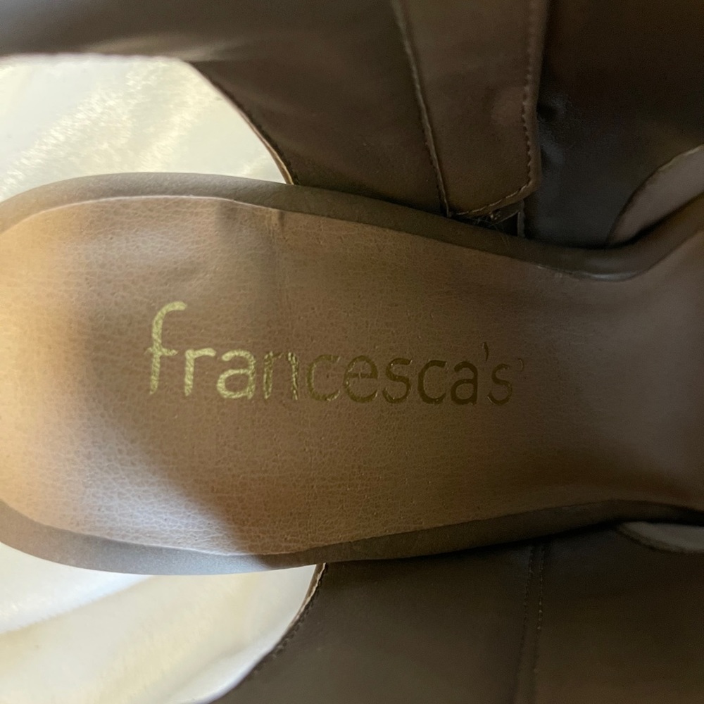 Francesca’s Collection Open Toe Open Back Bootie - image 5